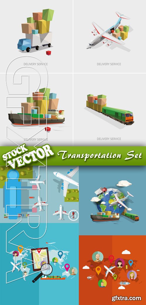 Stock Vector - Transportation Set