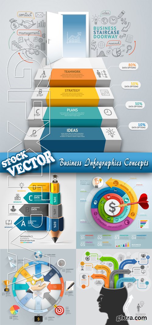 Stock Vector - Business Infographics Concepts