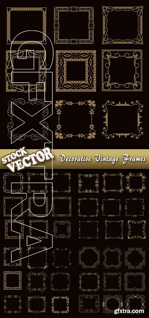 Stock Vector - Decorative Vintage Frames