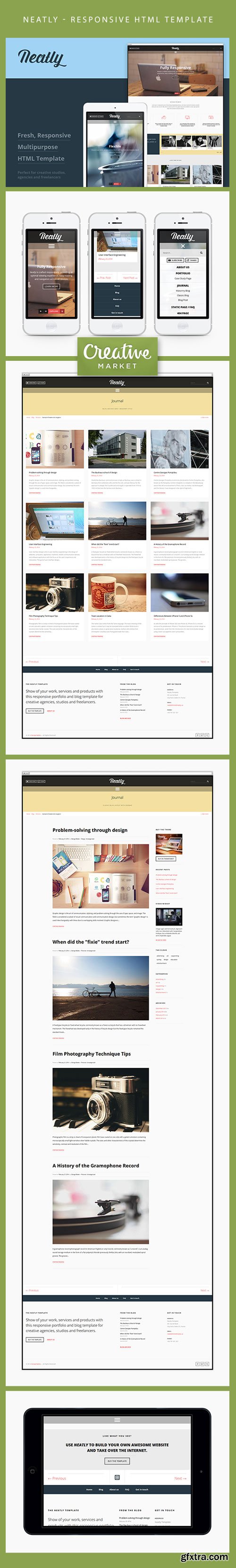 Neatly - Responsive HTML Template CM 30383