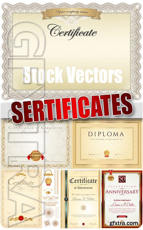 Certificate - Stock Vectors