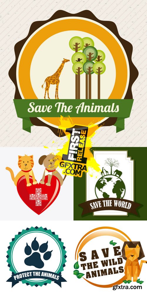Vector - Save the Animals Design