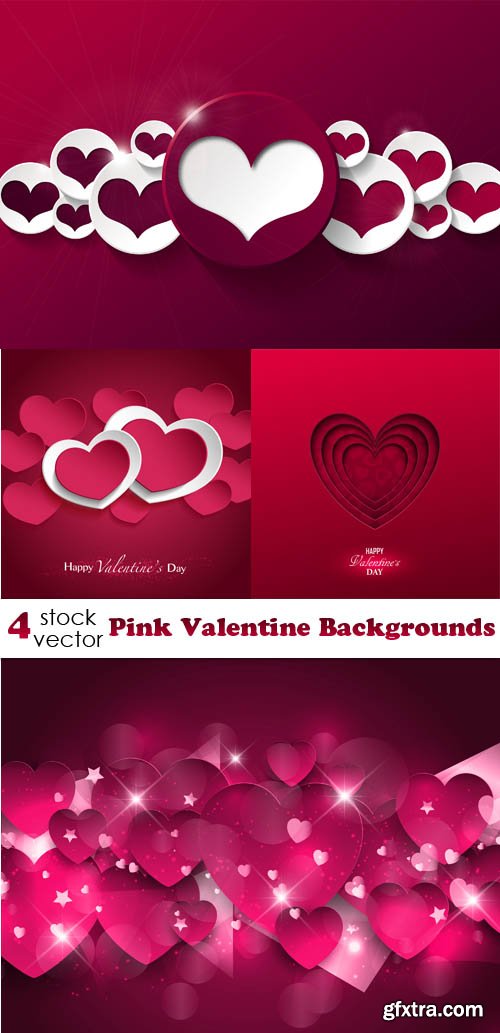 Vectors - Pink Valentine Backgrounds