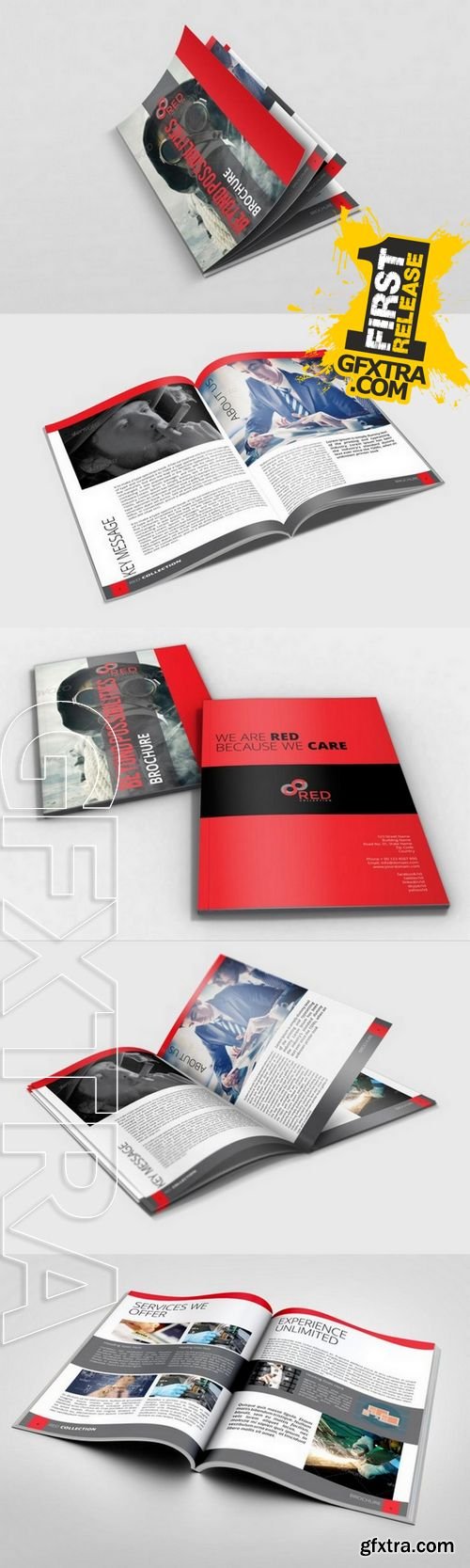 Red InDesign Brochure for Business - CM 136284