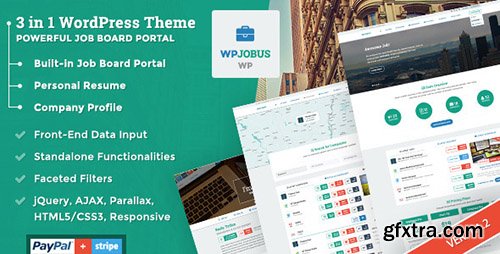 ThemeForest - WPJobus v1.1.2 - Job Board and Resumes WordPress Theme