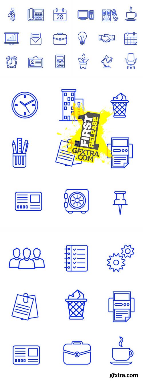 Vector Illustration of Business Icons