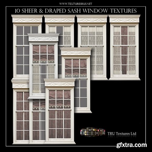 Textures R Us Cream Victorian Window Textures