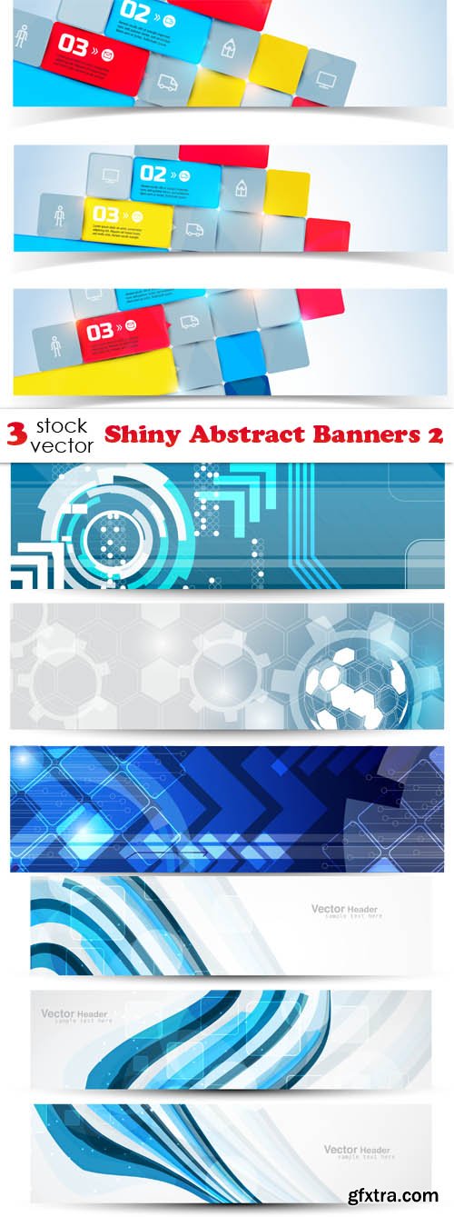 Vectors - Shiny Abstract Banners 2