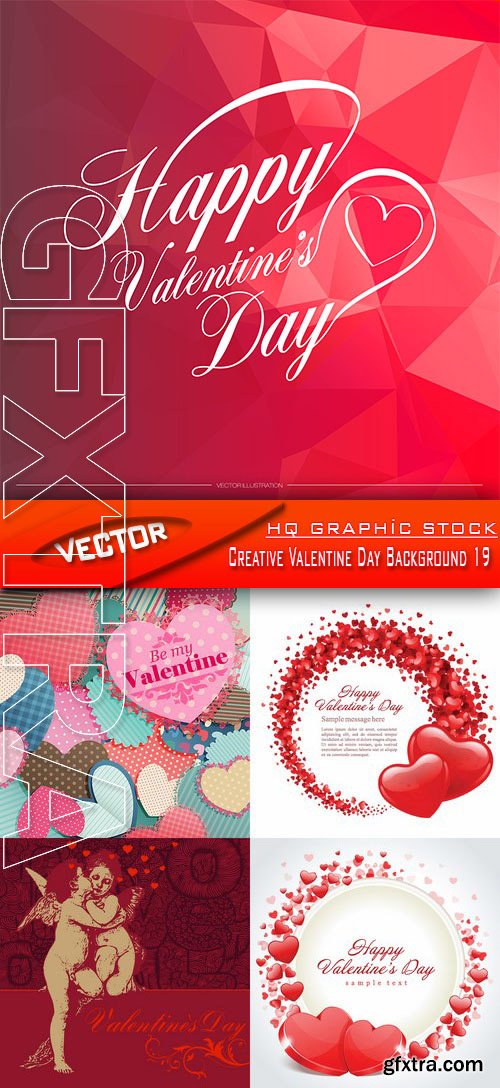Stock Vector - Creative Valentine Day Background 19