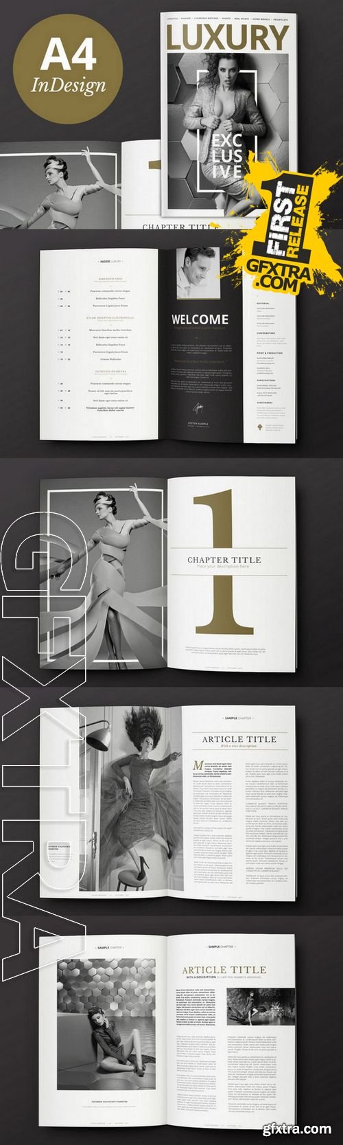 Luxury Magazine InDesign Template - CM 79706