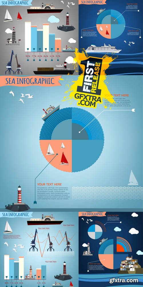 Vector - Sea Infographic