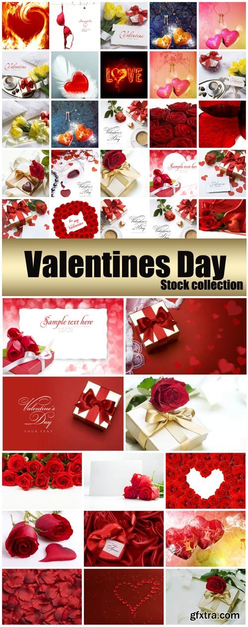 Valentine\'s Day, romantic backgrounds, roses, hearts # 26 - stock photos