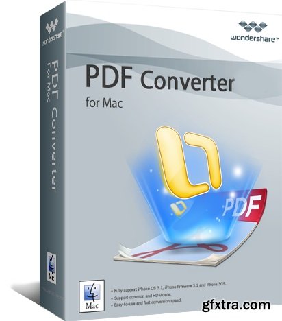Wondershare PDF Converter Pro 3.5.6 + OCR Multilingual MacOSX