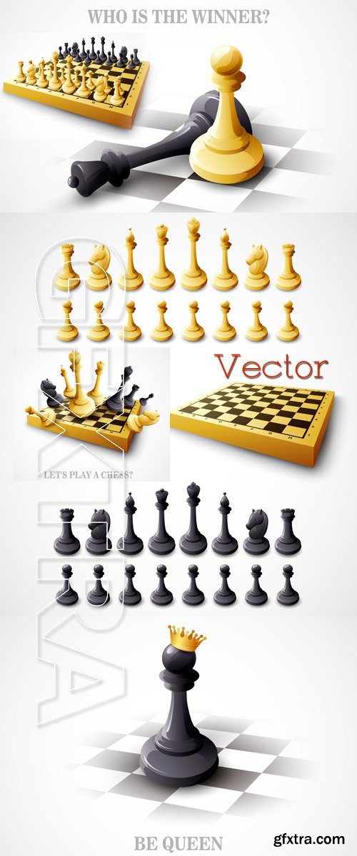 Chess round in Vector