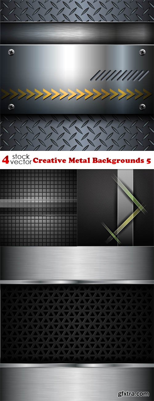 Vectors - Creative Metal Backgrounds 5