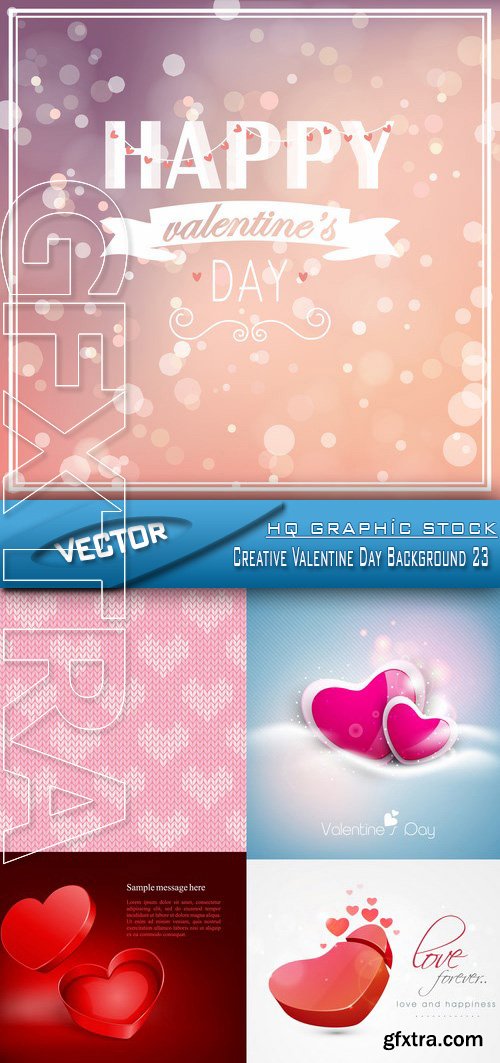 Stock Vector - Creative Valentine Day Background 23