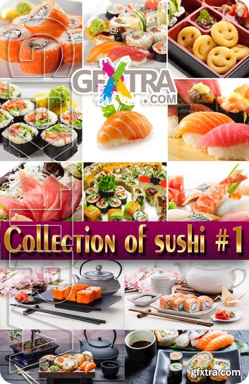 Food. Mega Collection. Sushi #1 - Stock Photo