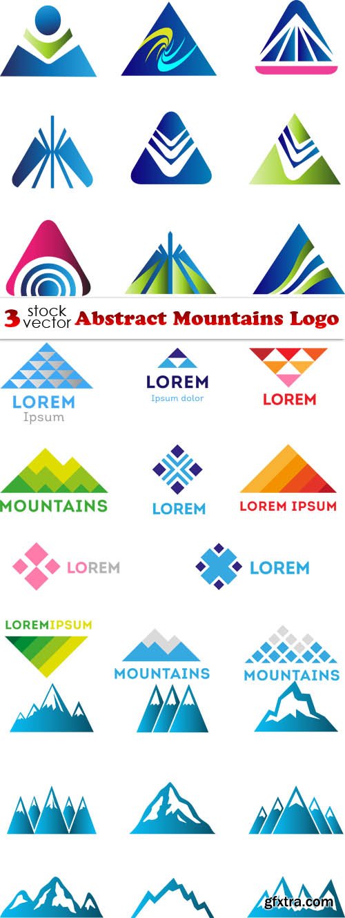 Vectors - Abstract Mountains Logo