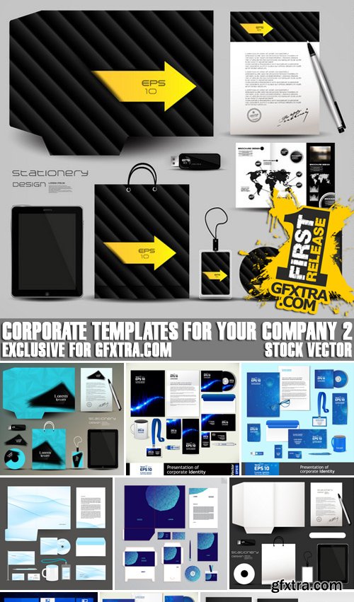 Stock Vectors - Corporate Templates For your Company 2, 25xEPS