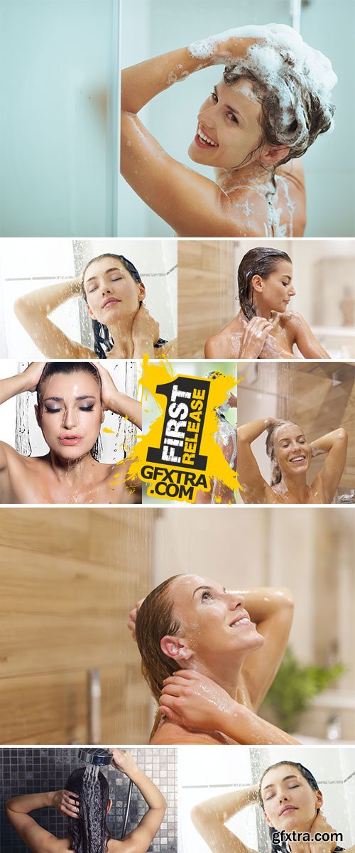 Stock Photo Beauty under shower