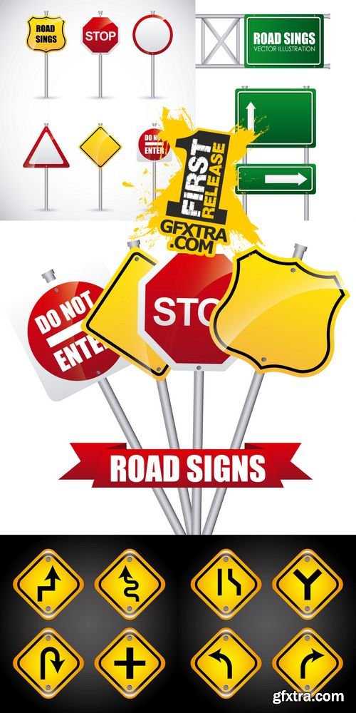 Vector - Road Signs