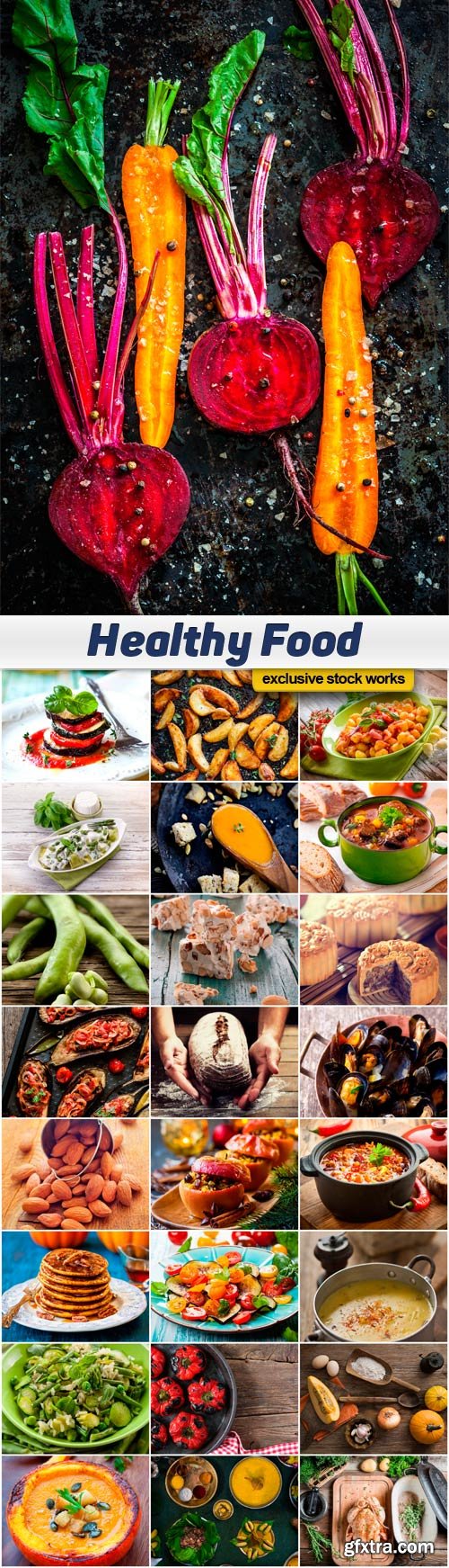 Tasty Healthy Food Images - 25x JPEG