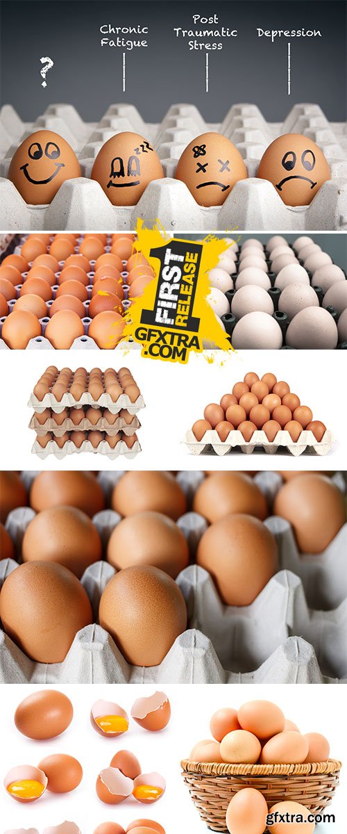 Stock Photo Person choosing the best egg from a carton of eggs