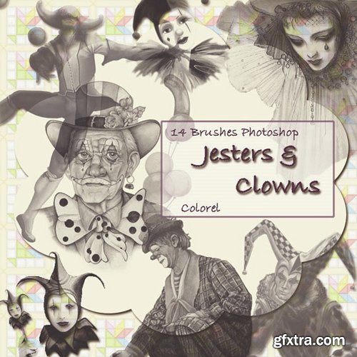Photoshop Brushes - Jesters & Clowns