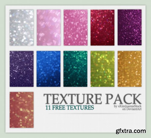 Glitter Bokeh Texture Pack by xKimJoanneStock