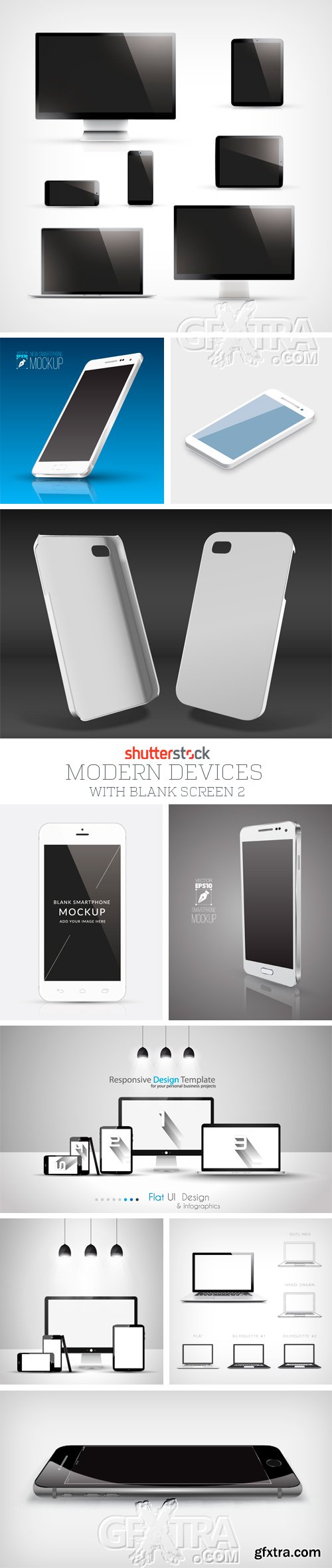 Amazing SS - Modern Devices with Blank Screen 2, 25xEPS