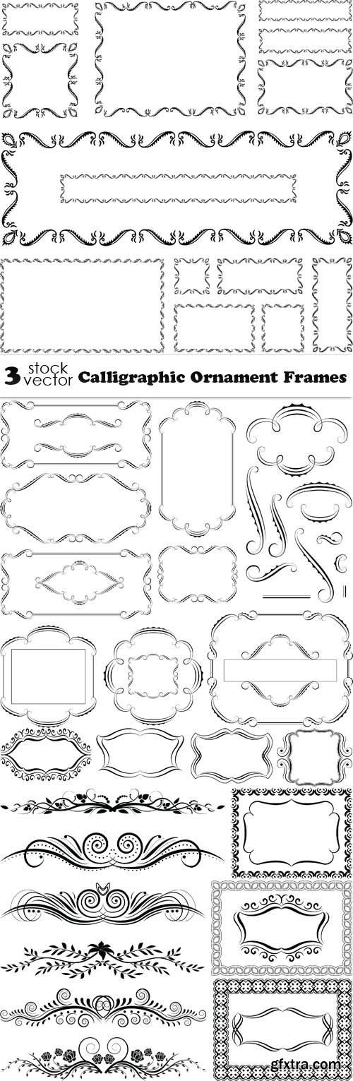Vectors - Calligraphic Ornament Frames