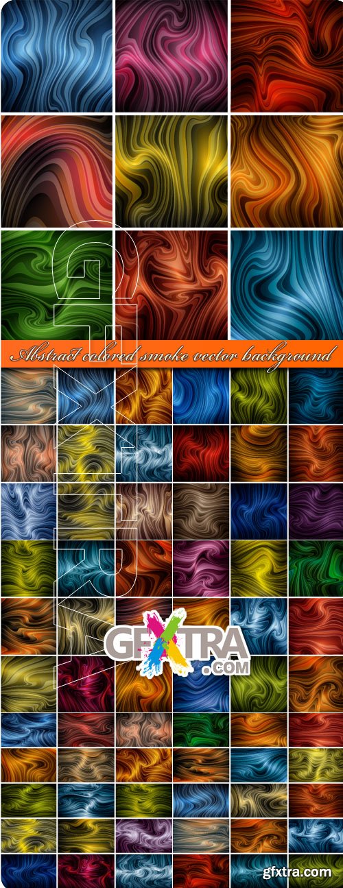 Abstract colored smoke vector background
