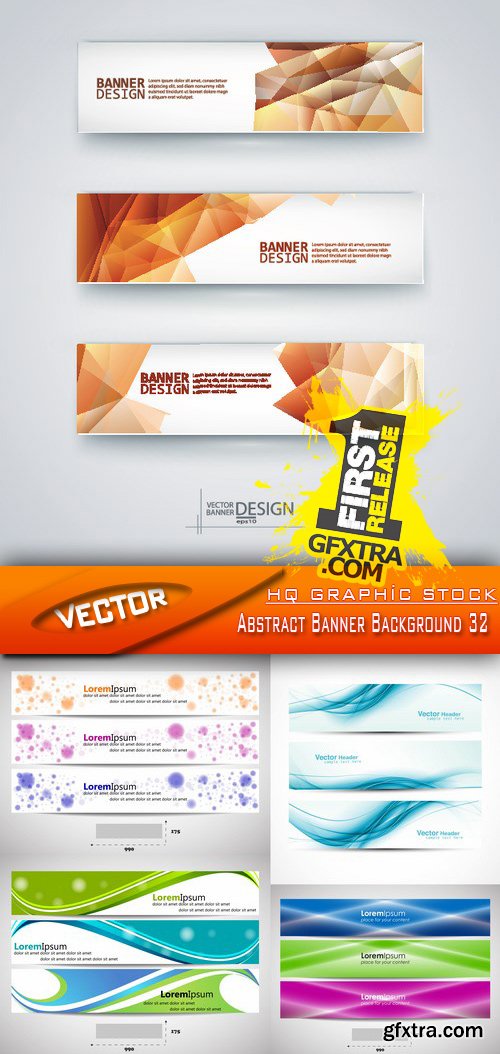 Stock Vector - Abstract Banner Background 32