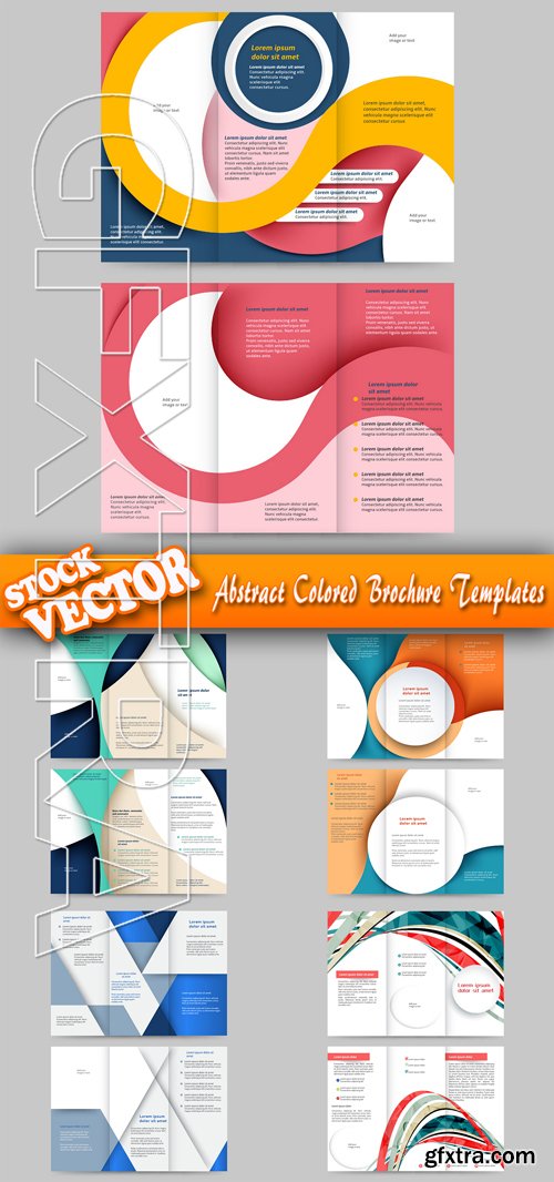 Stock Vector - Abstract Colored Brochure Templates