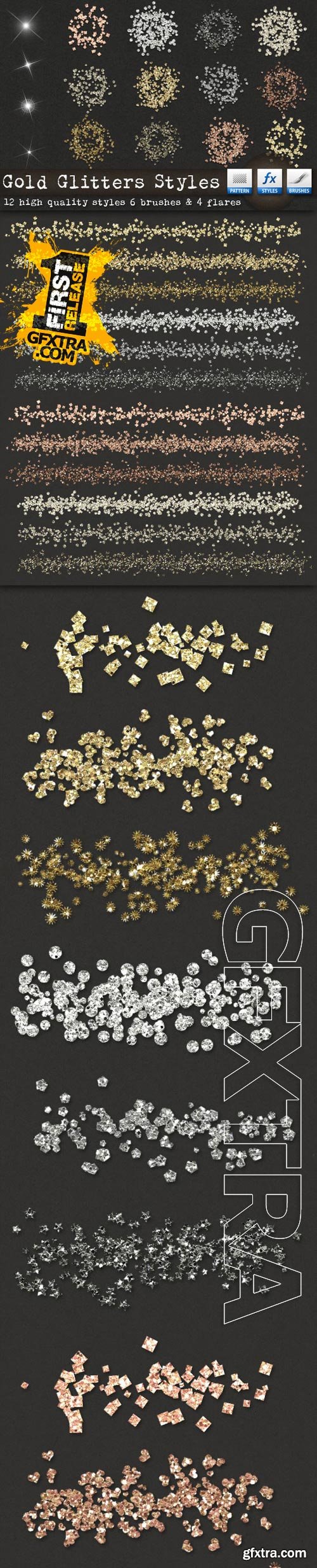 Graphicriver - Gold Glitters Styles
