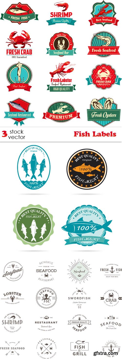 Vectors - Fish Labels