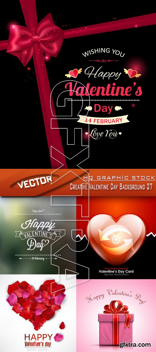 Stock Vector - Creative Valentine Day Background 27