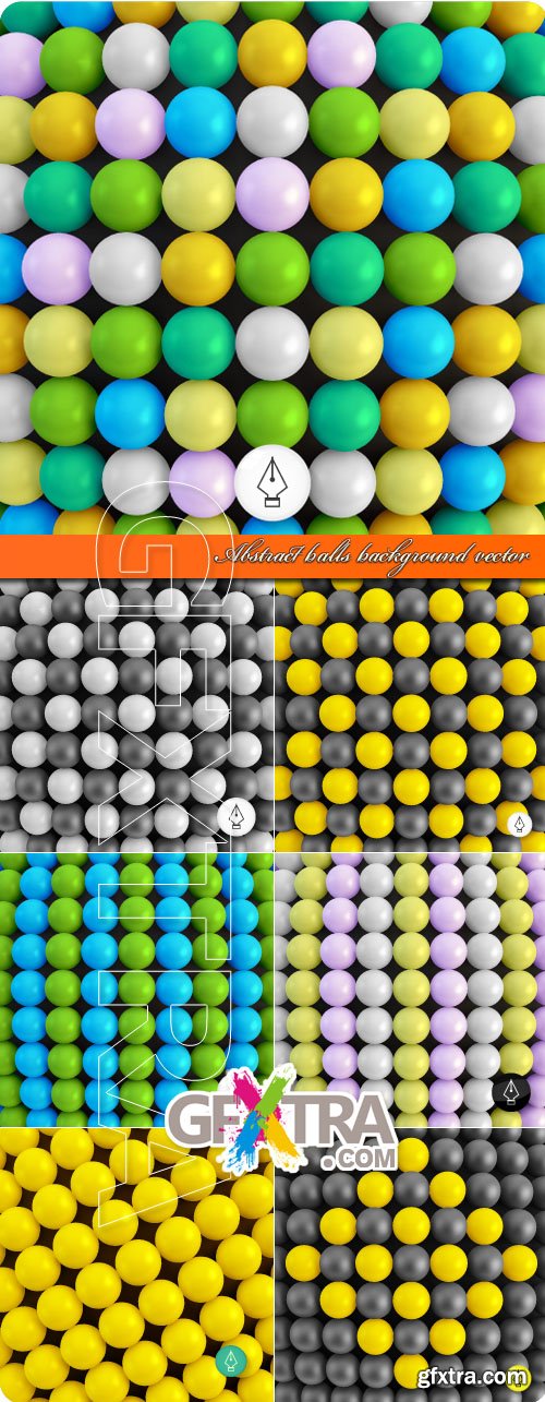 Abstract balls background vector