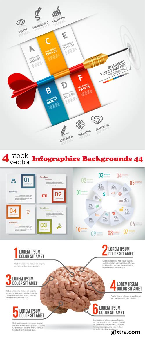 Vectors - Infographics Backgrounds 44
