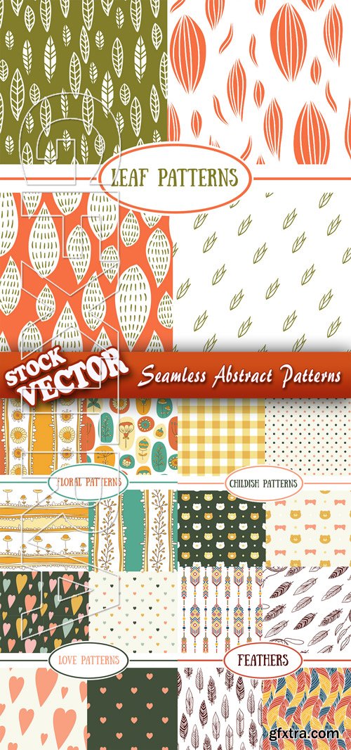 Stock Vector - Seamless Abstract Patterns