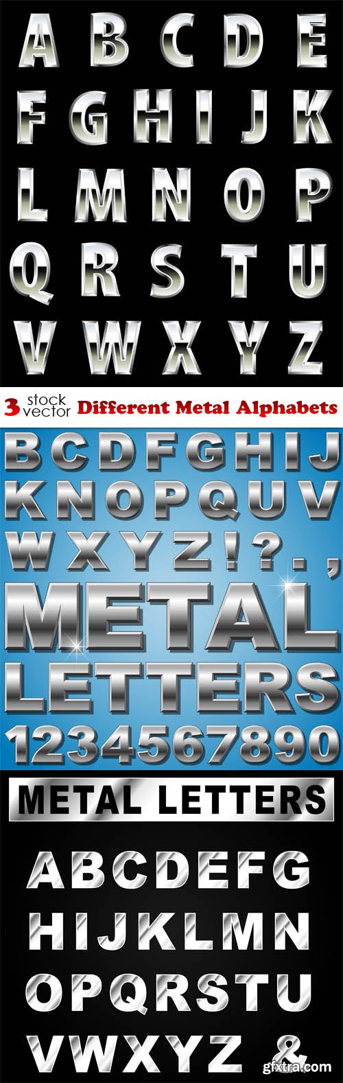 Vectors - Different Metal Alphabets