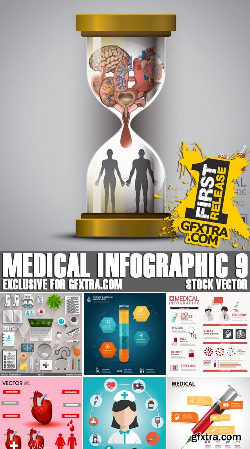 Stock Vectors - Medical Infographic 9, 25xEPS