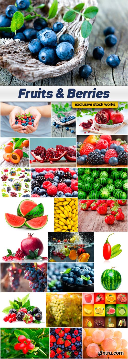 Fruits And Berries - 25x JPEG