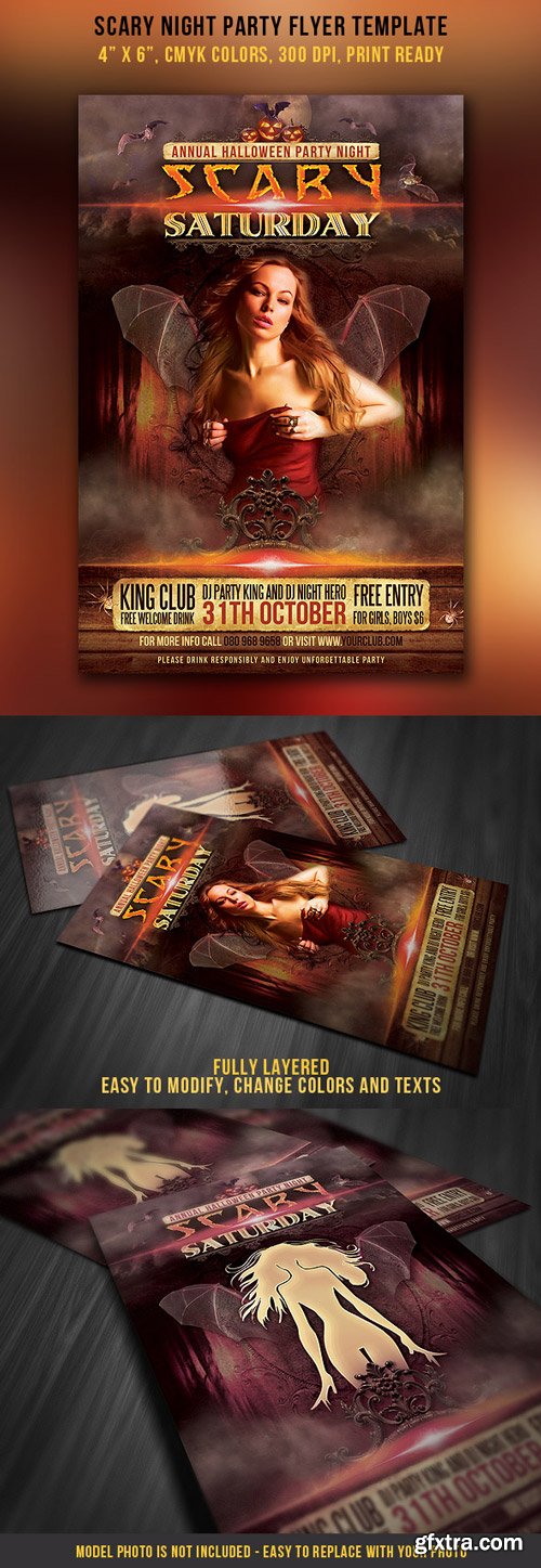 GraphicRiver - Scary Night Party Flyer - 3082800