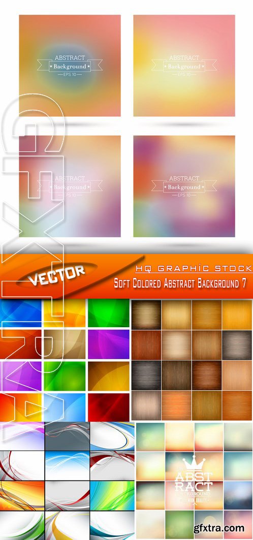 Stock Vector - Soft Colored Abstract Background 7