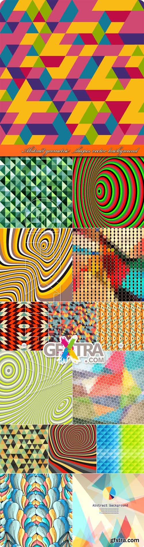 Abstract geometric shapes vector background