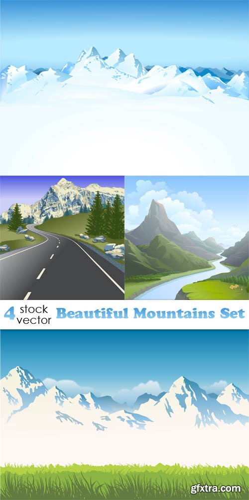 Vectors - Beautiful Mountains Set
