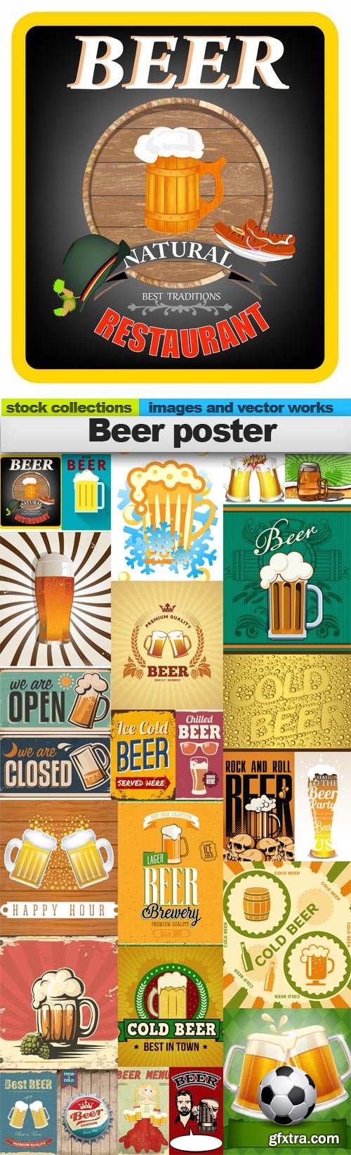 Beer poster,25 x EPS