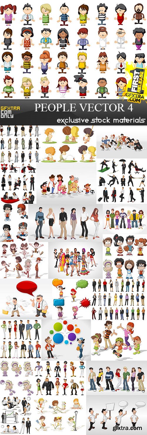 People Vector Collection #4, 25xEPS