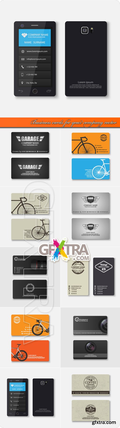 Business cards for your company vector
